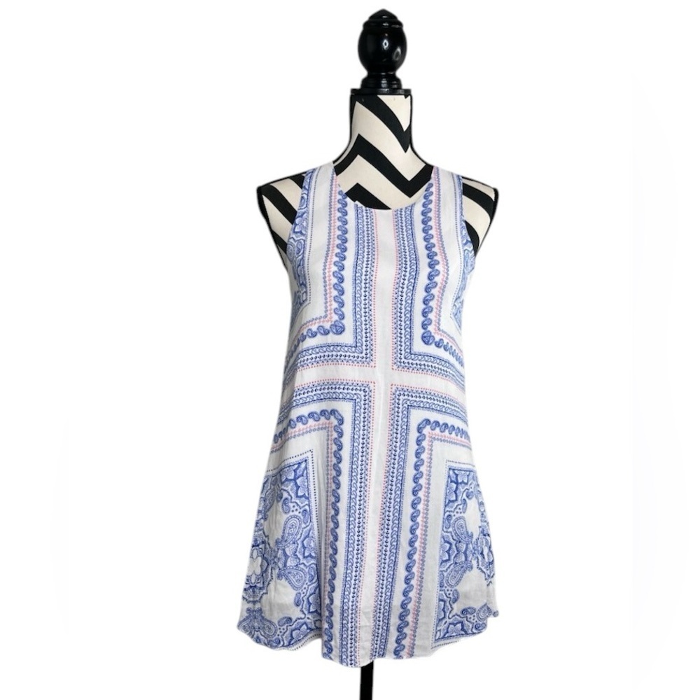 Lovers + Friends Sz XS Floral Sleeveless Tunic Mini Dress